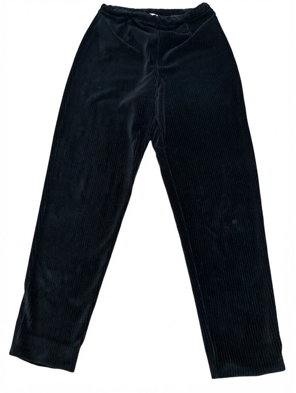 Jones New York Sport Black Velour Corduroy Pull On Pants Size Medium Comfy Soft